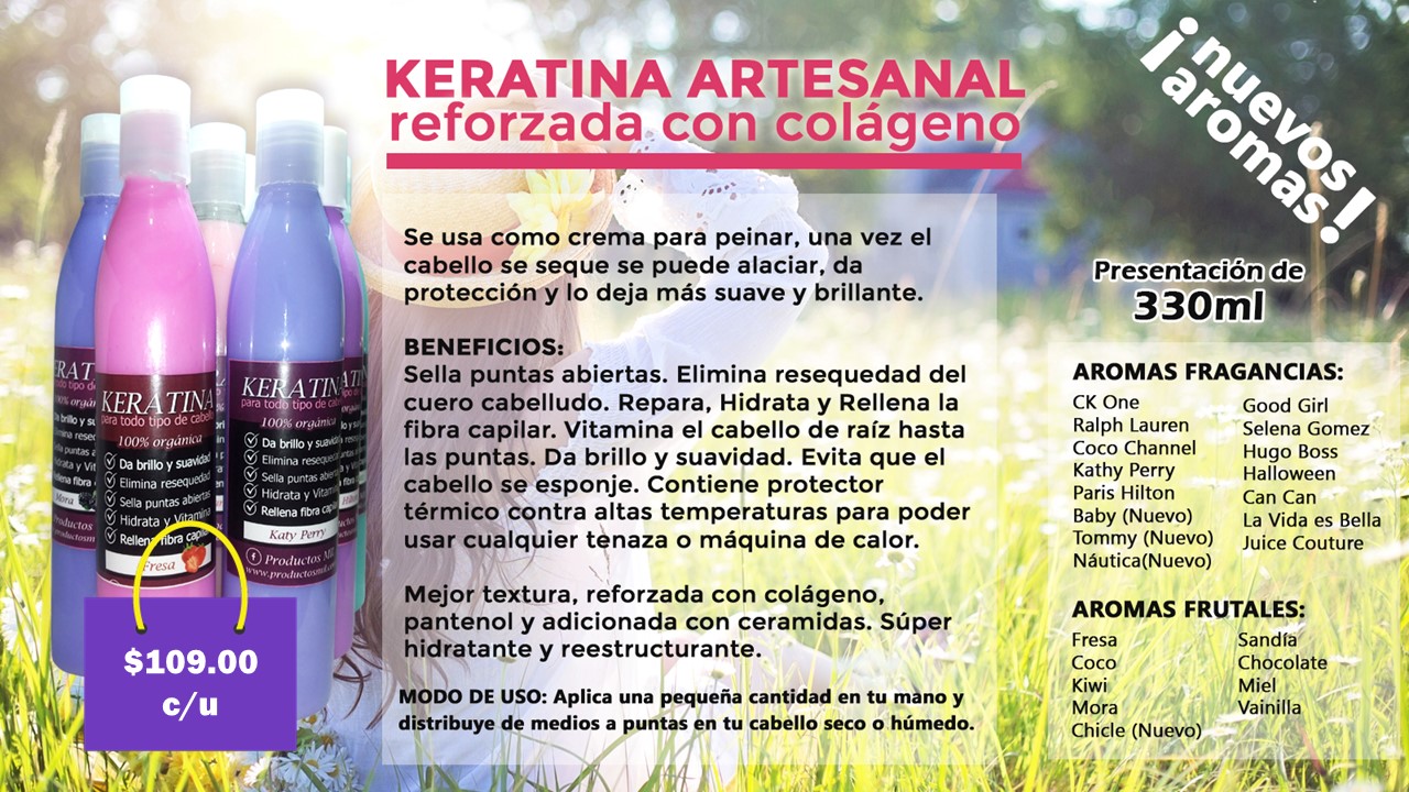 Keratina Crema para Peinar Artesanal en Monterrey