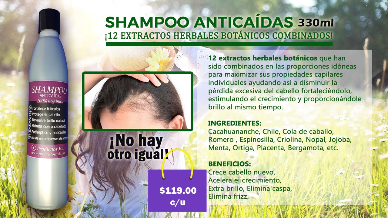 Shampoo Antica&iacute;da de Cabello en Monterrey