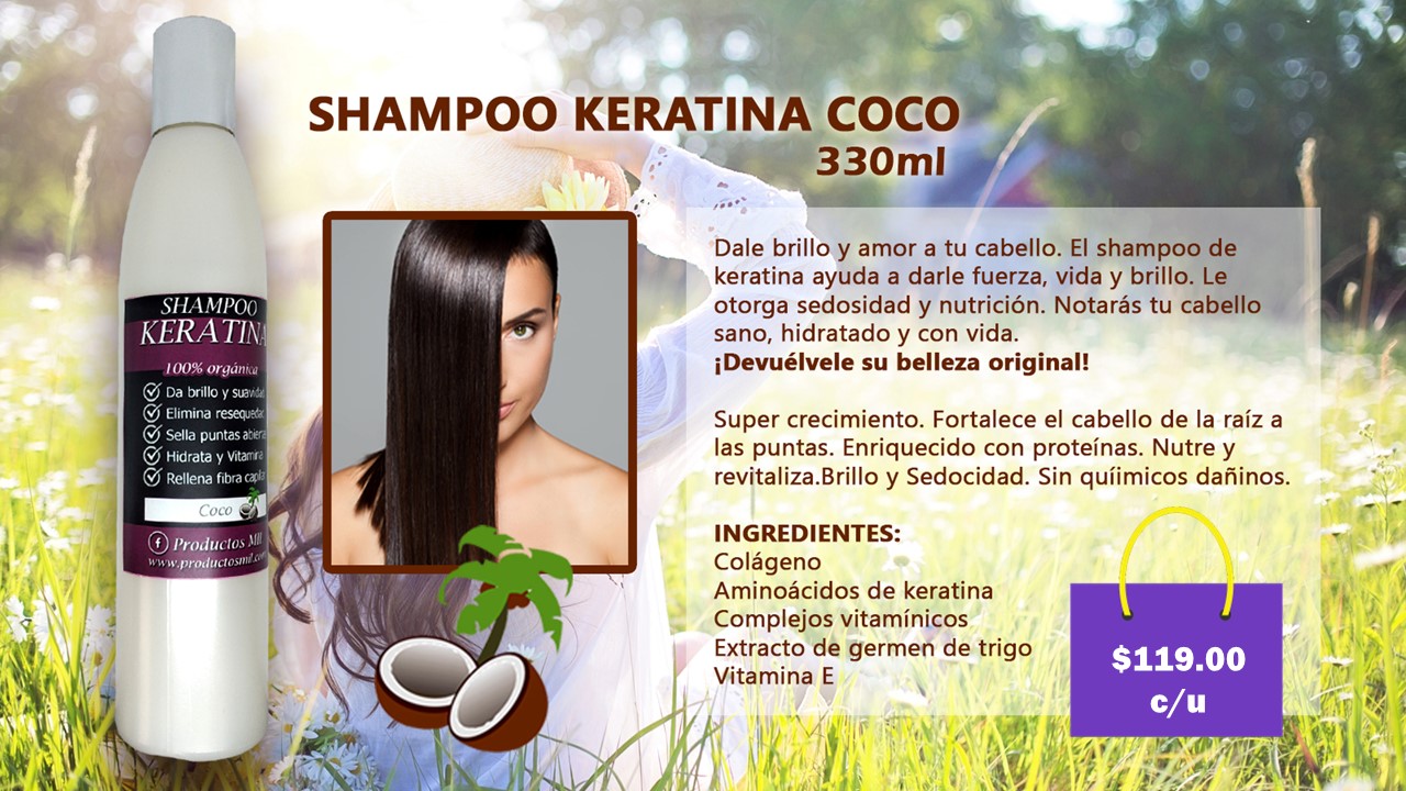 Shampoo de Keratina Coco en Monterrey